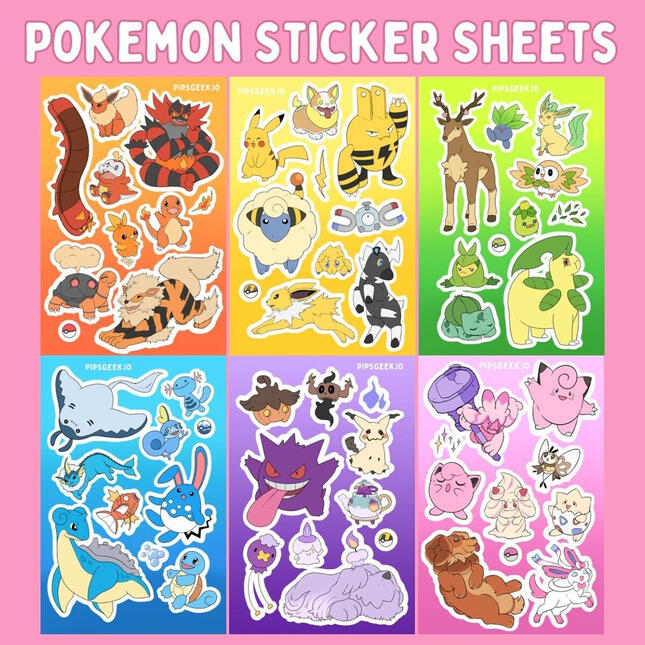 Pokemon Stickersheets