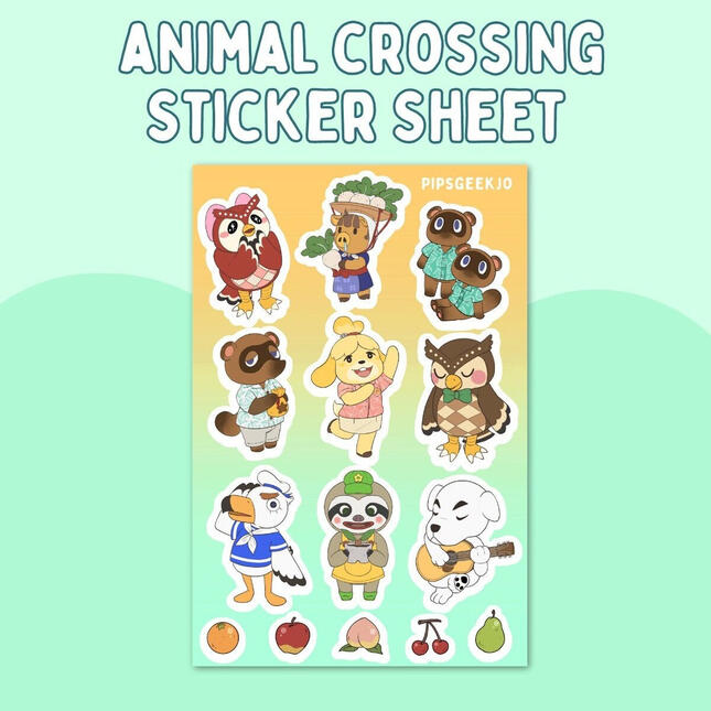 Animal Crossing Stickersheet