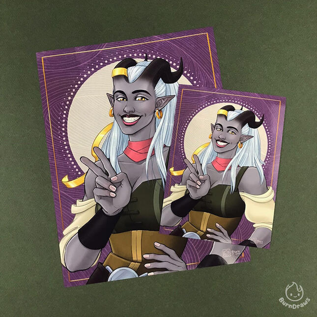 I'm not like a real rebel you know! ⚡Prints of Qwydion from Dragon Age: Absolution.