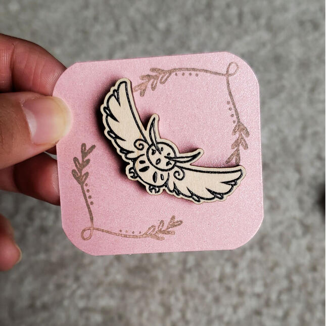 Owl Wooden Pin