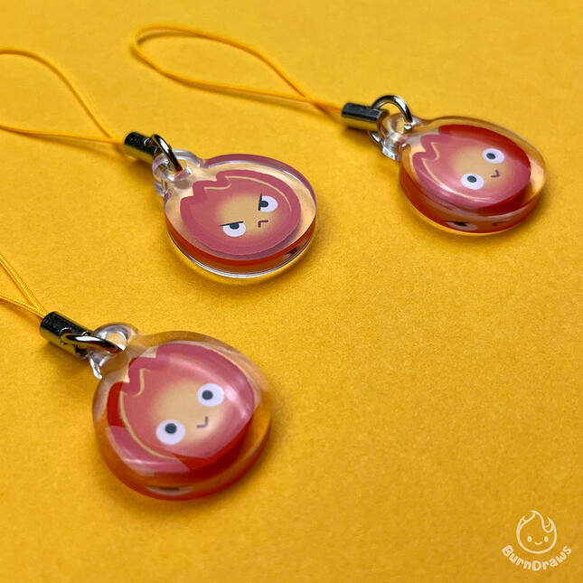 Fire Mini Keychain | 1" Acrylic Phone Charm