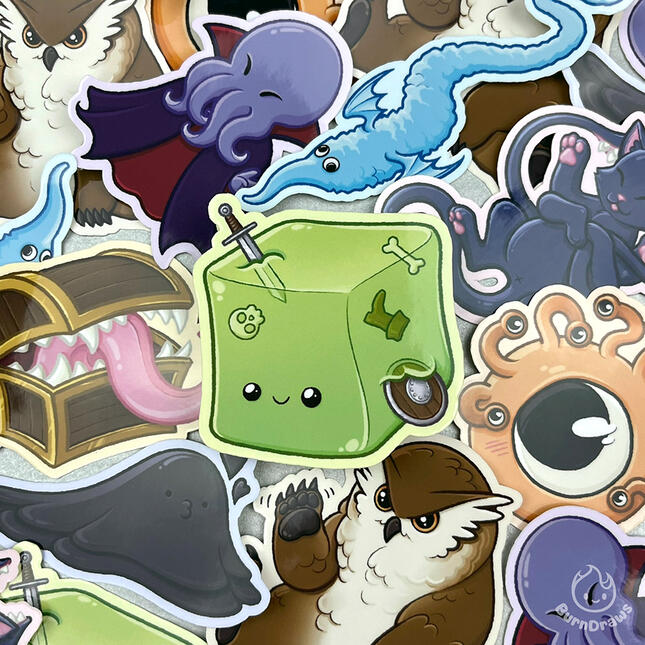 3" DnD Monster Stickers