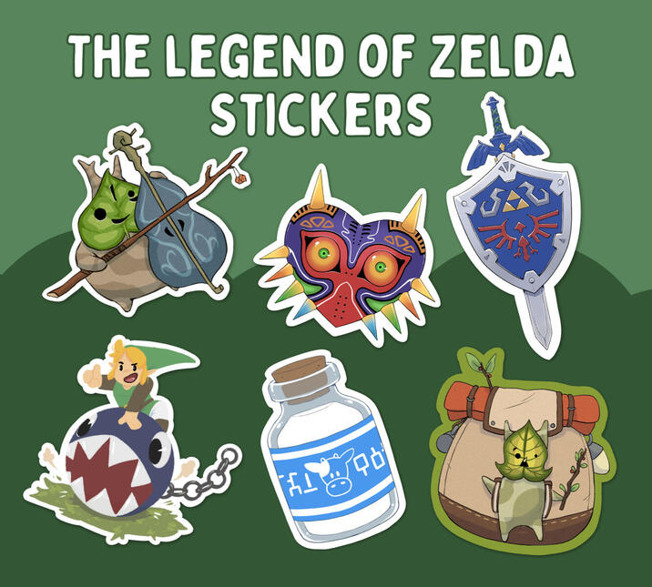 3" Zelda Stickers