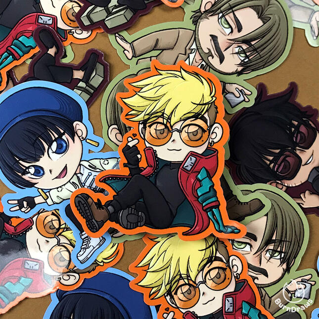 3" Trigun: Stampede Stickers