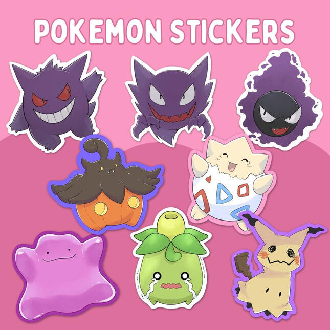 3" Pokemon Stickers